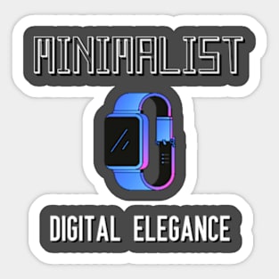 Minimalist Digital Elegance Sticker